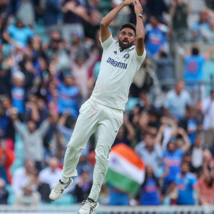 Mohammed Siraj claimed nine wickets in fifth and final Test at the Oval