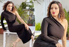 Monalisa Sizzles in Hot Black Dress in Candid Photoshoot, See Pics