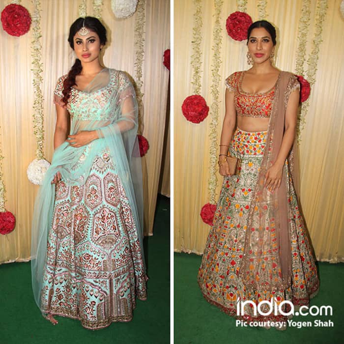 Mouni Roy and Sophie Choudry at Ekta Kapoor’s Diwali party