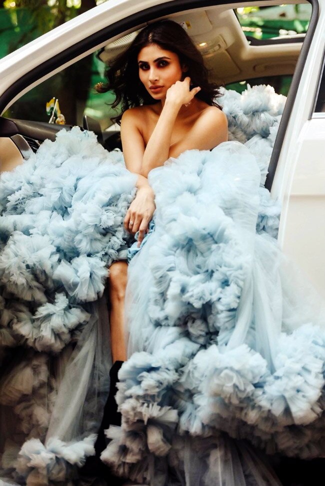 Mouni Roy looking fabulous in her heavy tulle gown