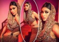 Mouni Roy's Golden Elegance Takes The Centre Stage in Jaw-Dropping Hoodie Gown- See HOT PICS