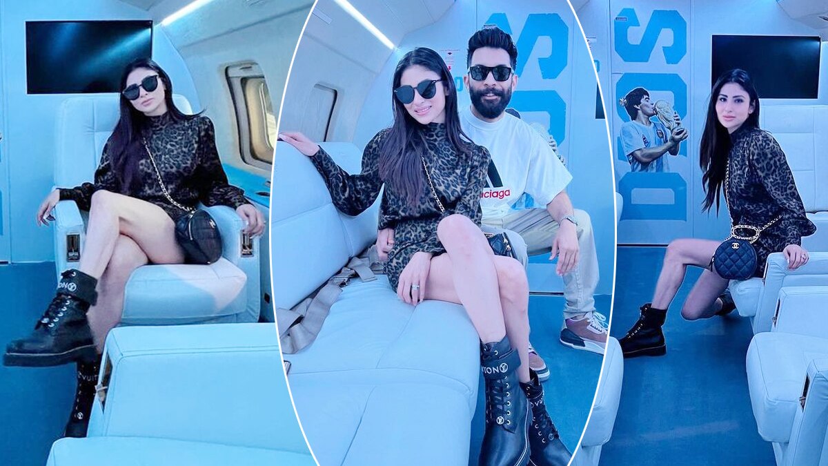 Mouni Roy Slays In Black Animal Print Dress Gives Fresh Couple Goals mouni-roy-slays-in-black-animal-print-dress-gives-fresh-couple-goals