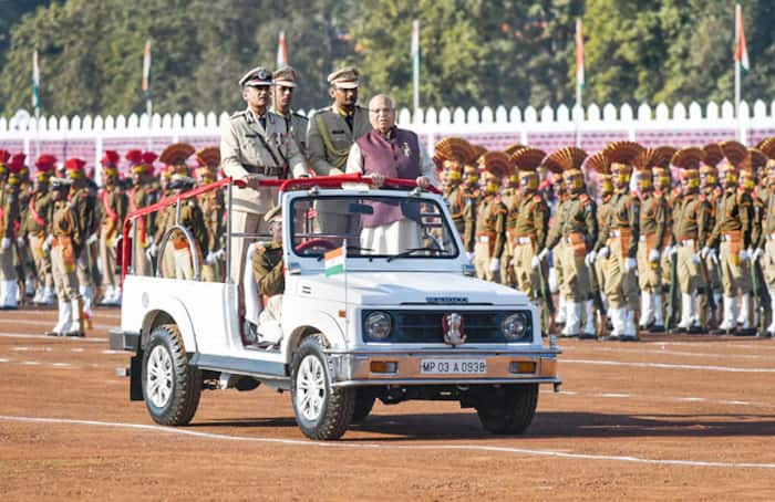 MP Governor at 71st Republic Day celebrations in Bhopal.