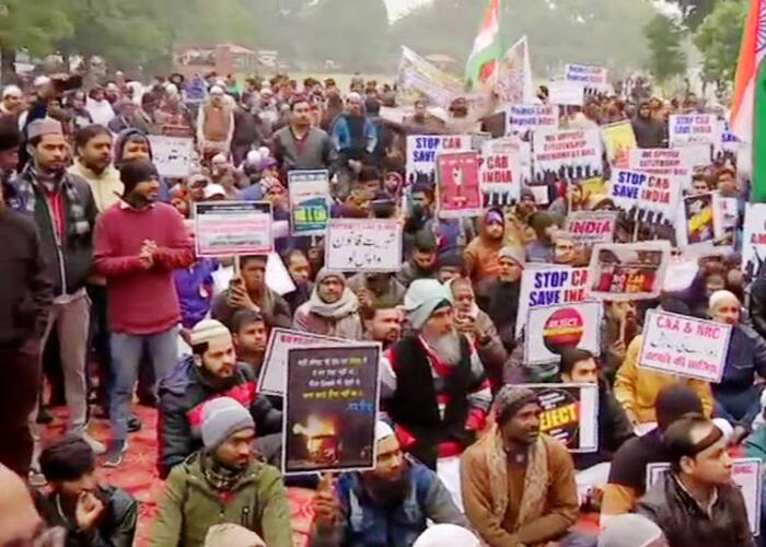 Muslims Stage Anti CAA Protests in Chandigarh 