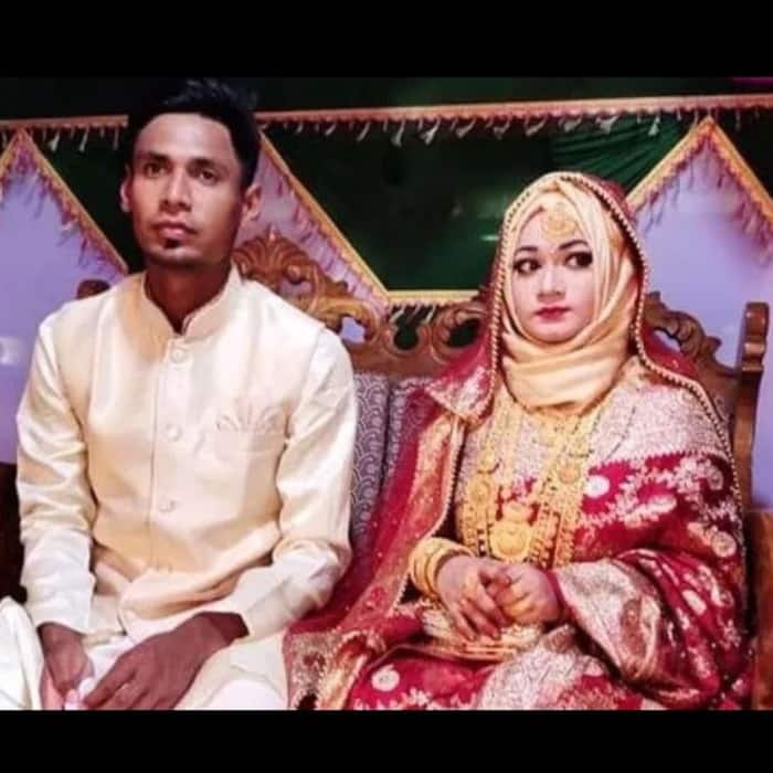 Mustafizur Rahman and Samia Parveen