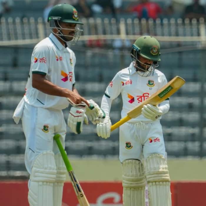 Najmul Hossain Shanto and Mominul Haque put on 170 runs for 3rd wicket