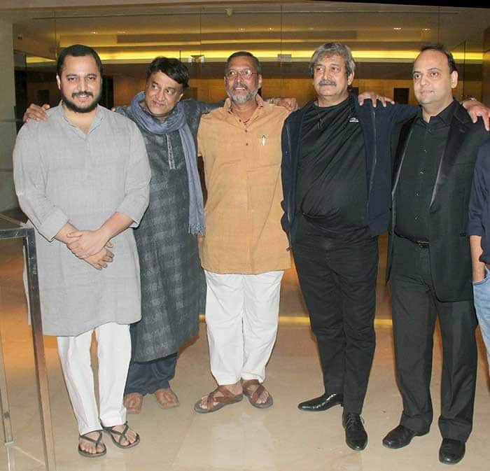 Nana Patekar and Mahesh Manjrekar during success party of Natasamrat