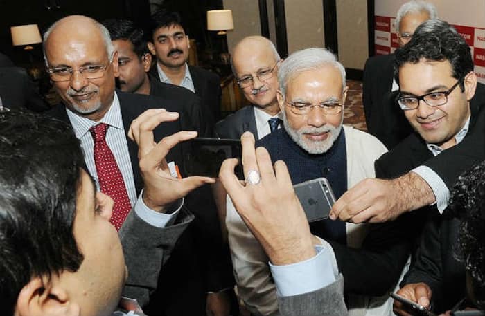 Narendra Modi clicked during Silver Jubilee Celebration Ceremony of NASSCOM