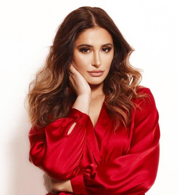 Hotness Quotient in A Red Satin Shirt