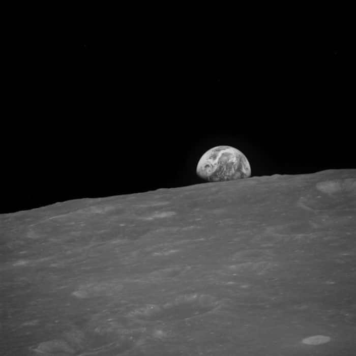 NASA Apollo 8 crew captured Earth image from 1968