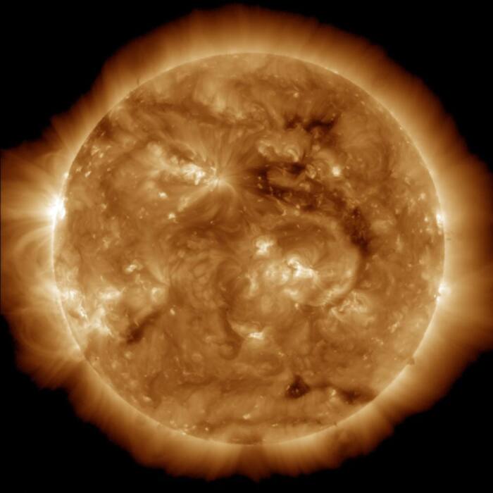 NASA image captures dark region seen on the face of the sun