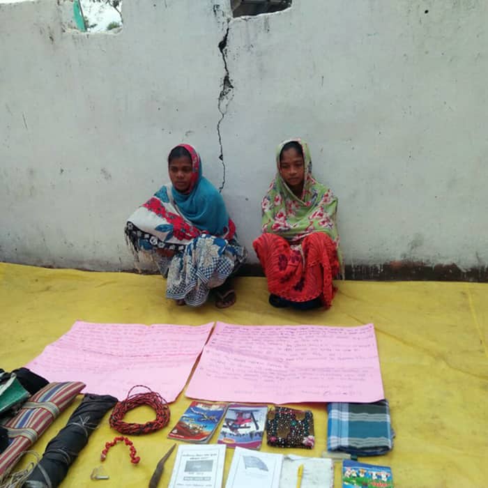 Naxal women arrested in Bijapur