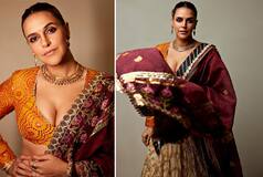 Blouse Designs 2023: Neha Dhupia Rocks Traditional Lehenga With Modern Touch in New Photoshoot - See Pics