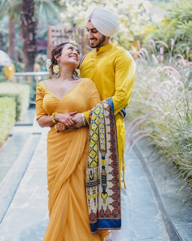 haldi saree for bride