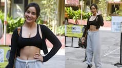 Neha Sharma Stuns in Hot Black Sports Bra And White Pants l PHOTOS