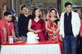 Nehha Pendse in Famous Anita Bhabhi’s Avatar: Actor Looks Ethereal in a Satin Wine Saree on the sets of Bhabiji Ghar Par Hai