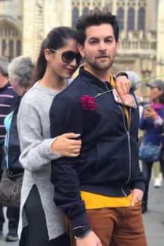 Neil Nitin Mukesh celebrates first Karva Chauth with wife Rukmini Sahay in London!