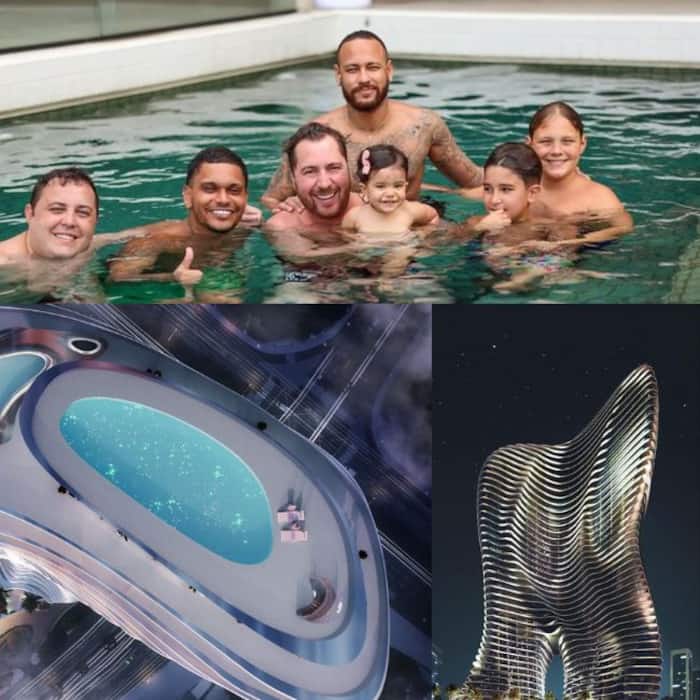 Neymar Jr s penthouse has a massive private pool