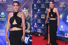Nia Sharma is a Bombshell in Sizzling Black Backless Dress With Thigh-High Slit And Lots of Oomph - See Viral Pics
