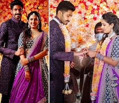 Niharika Konidela’s Purple Embroidered Engagement Lehenga You’ll Want to Wear at Your Wedding