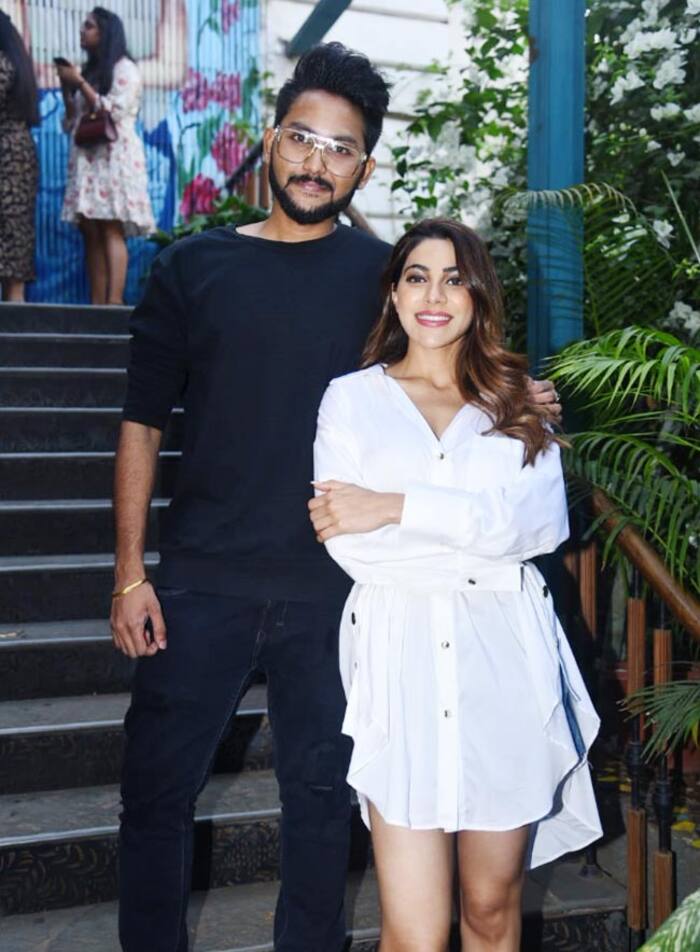 Nikki Tamboli   Jaan Kumar Sanu at Bigg Boss 14 After Party