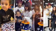 In Pics: Karan Mehra’s Wife Nisha Rawal Gives Space Theme Birthday Party to Son Kavish, Don’t Miss The Cake