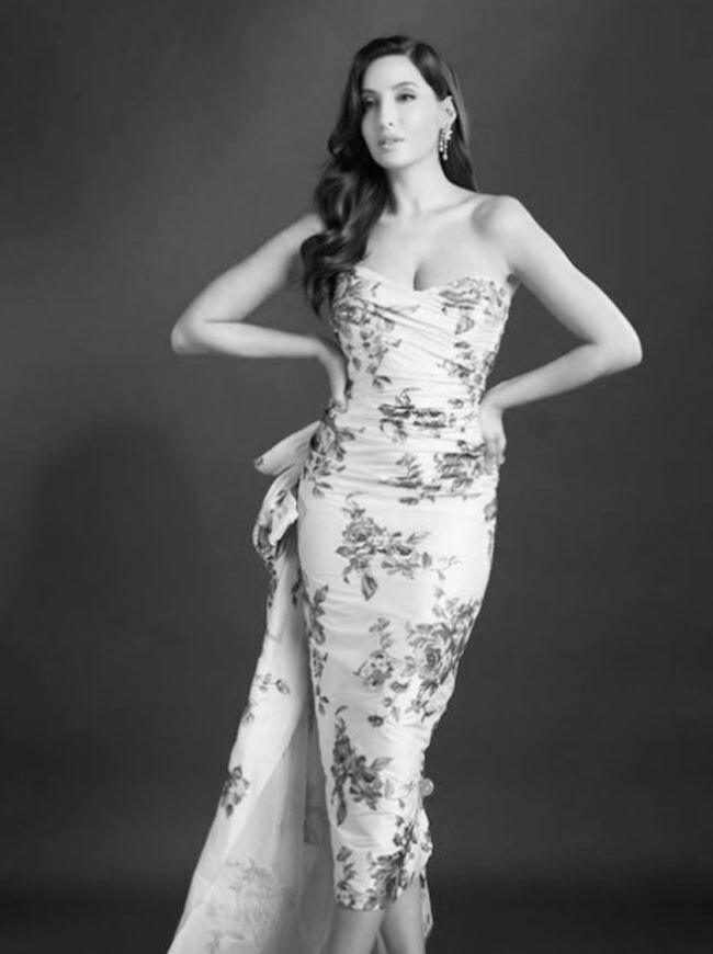 Nora Fatehi is a Vision in a Floral Gown Nora Fatehi is a Vision in a Floral Gown