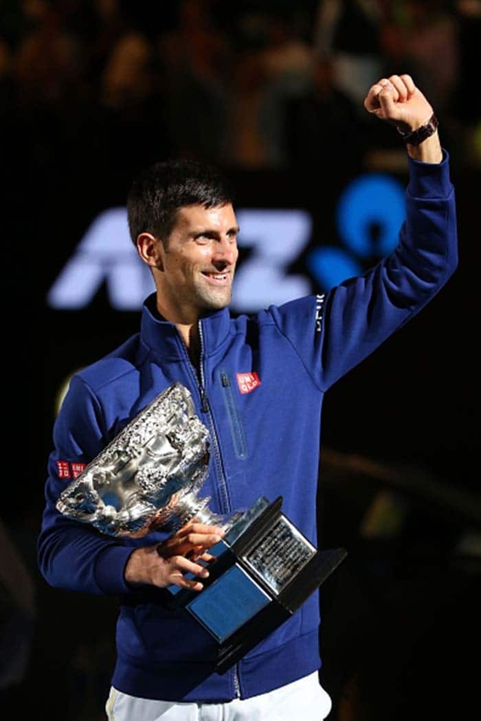Novak Djokovic snapped during Australian Open 2016