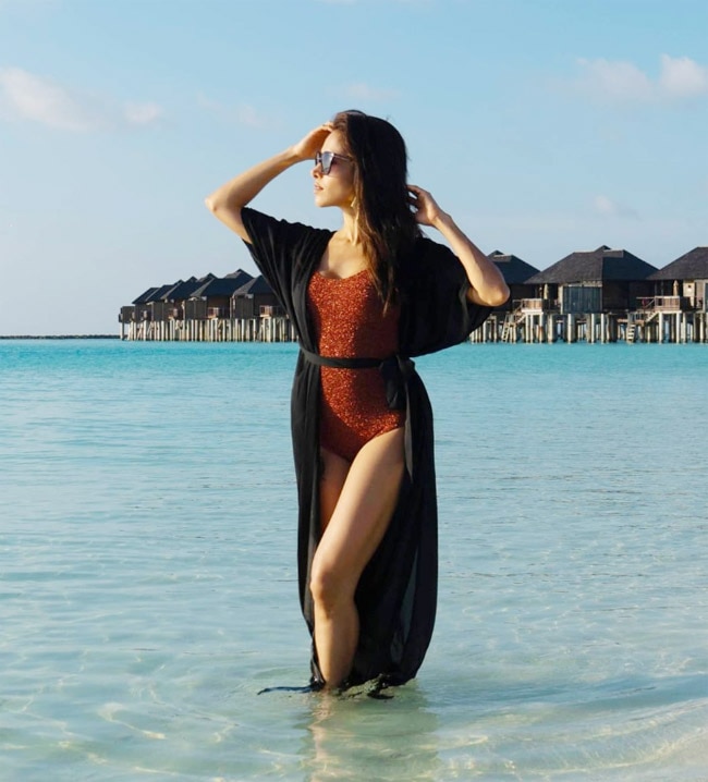 Nushrratt Bharuccha enjoyed the Maldivian sun Nushrratt Bharuccha enjoyed the Maldivian sun