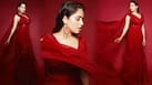 Nushrratt Bharuccha Exudes Desi Girl Vibes in Sexy Red Ruffle Sharara Saree| See Photos