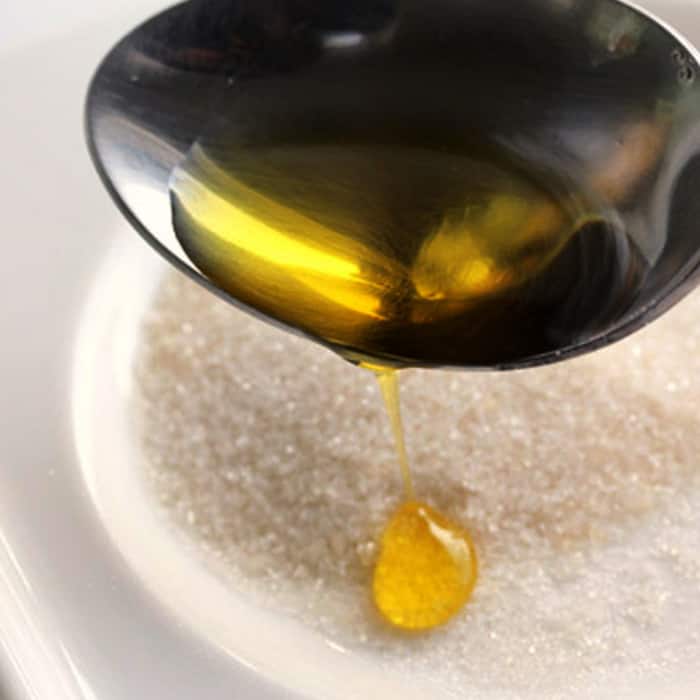 Olive oil and sugar
