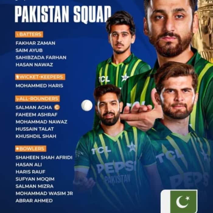 Pakistan squad for Asia Cup 2025
