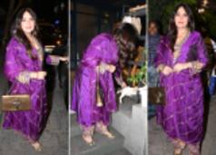 Richa Chadha's Traditional Attire is a Showstopper That Gives Us Purple Martini Vibes