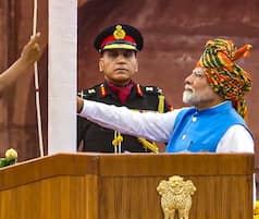 78th Independence Day: PM Modi Hoists National Flag From Ramparts Of Red Fort. See Photos