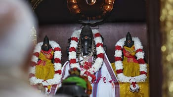 PM Modi offers prayers at Delhi temple to mark completion of 25 years as head of government