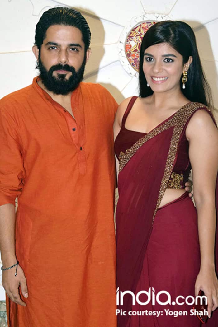 Pooja Gor with Raj Singh Arora at Sandip Sikand’s Diwali bash