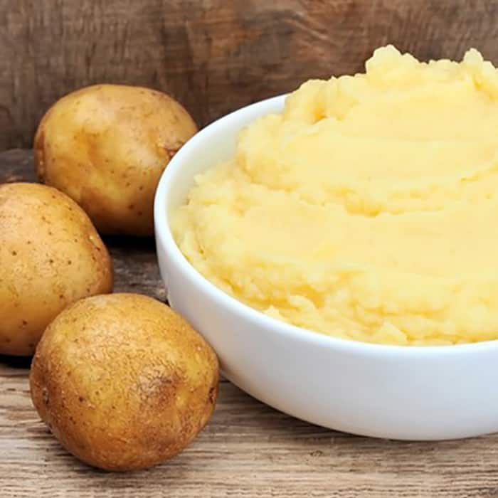 Potato and yellow lentil mask