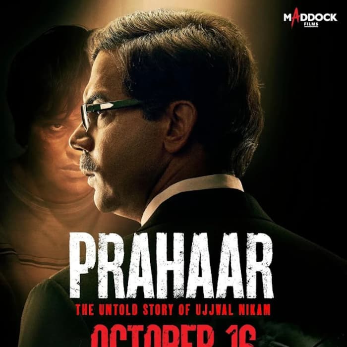 Prahaar: The Ujjwal Nikam Story - October 16: Rajkummar Rao plays famous lawyer Ujjwal Nikam in this biographical drama.