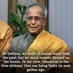 7 inspirational quotes by former President of India Pranab Mukherjee!