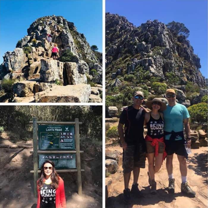 Preity Zinta after taking up the mountain challenge