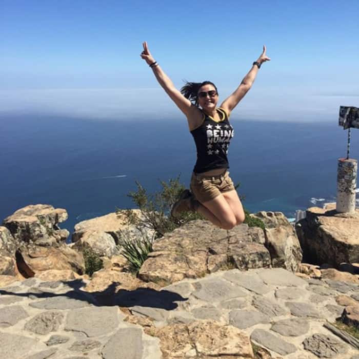 Preity Zinta at Lion’s Head in South Africa