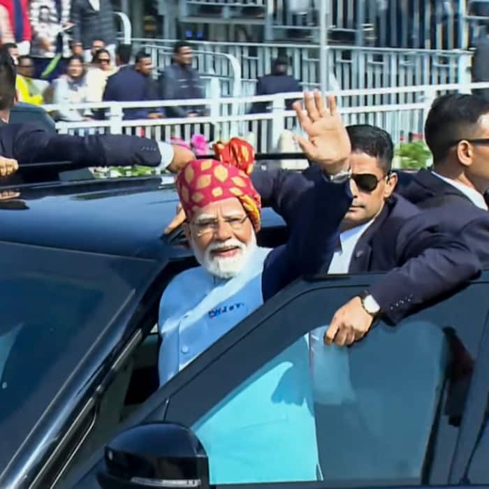 Prime Minister Narendra Modi attends the 77th Republic Day celebrations at Kartavya Path