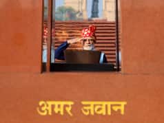Prime Minister Narendra Modi attends the 77th Republic Day celebrations at Kartavya Path