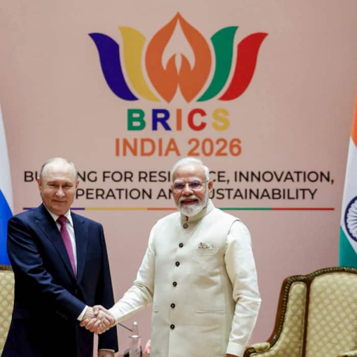 Prime Minister Narendra Modi meets Russias President Vladimir Putin ahead of the 18th BRICS Summit 2026, in New Delhi