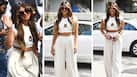 Priyanka Chopra is a Stunner in White Crop Top And Flare Pants | PHOTOS