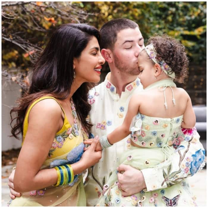 Priyanka Chopra  Nick Jonas twin and win in florals