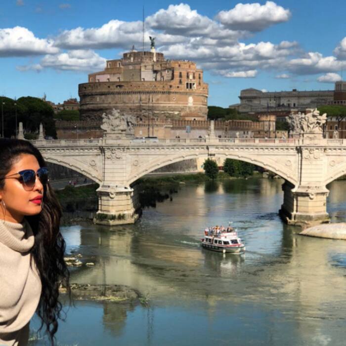 Priyanka Chopra snapped during her Italy tour