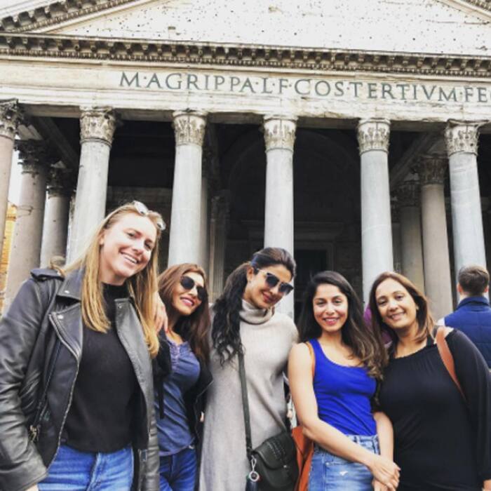 Priyanka Chopra snapped with friends during her monumental trip in Rome