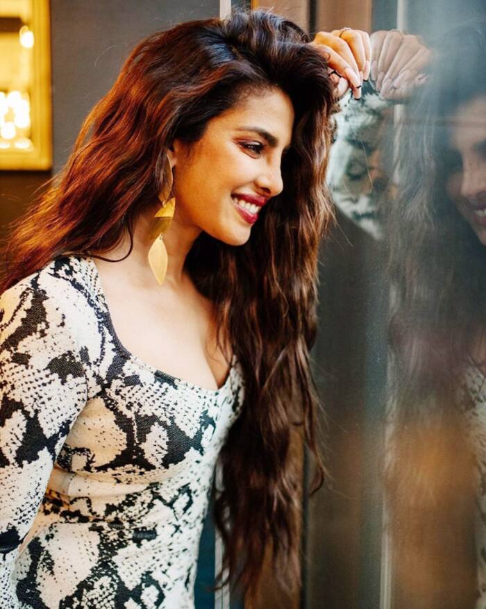 Priyanka Chopra Wows in Snake Print Dress