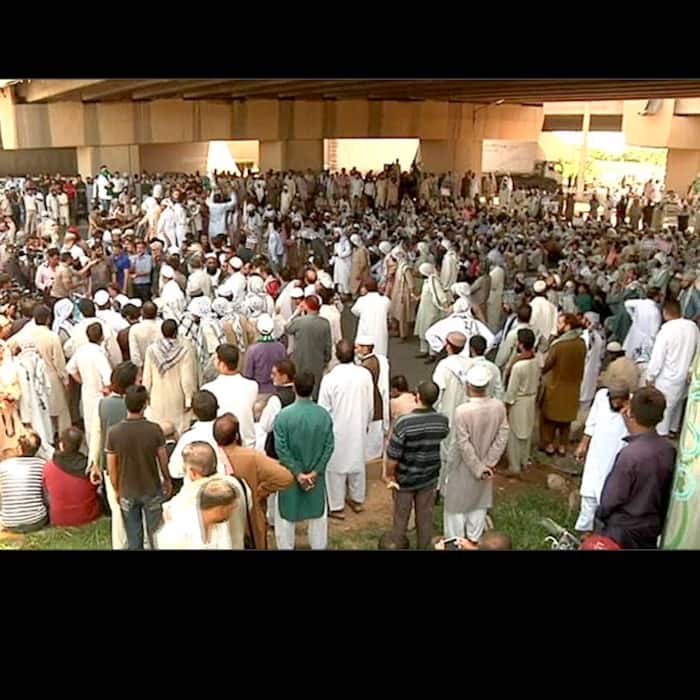 Protest against Rajnath Singh in Pakistan